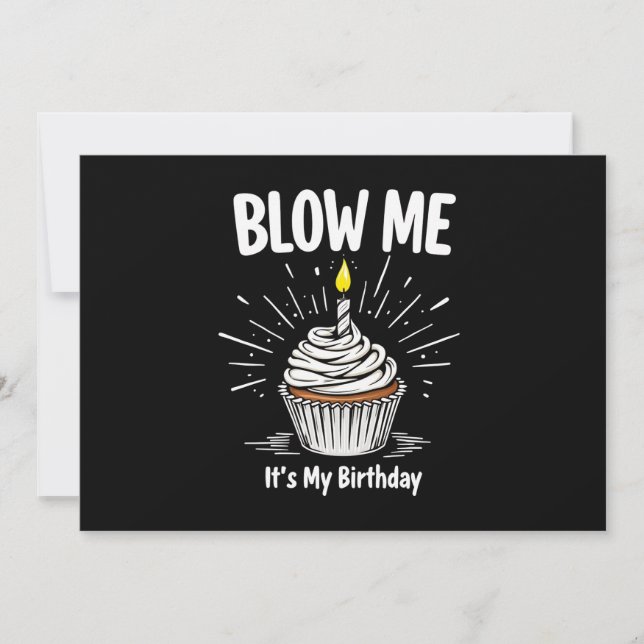 Convite Sopre-me É a minha Piada de Aniversário Engraçada (Frente)