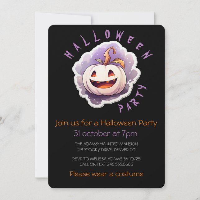 CONVITE SORRISO DE ABÓBORA FOFO (Frente)