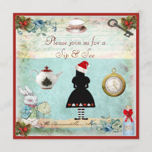 Convite Sorva & veja o chá de fraldas festivo do país da