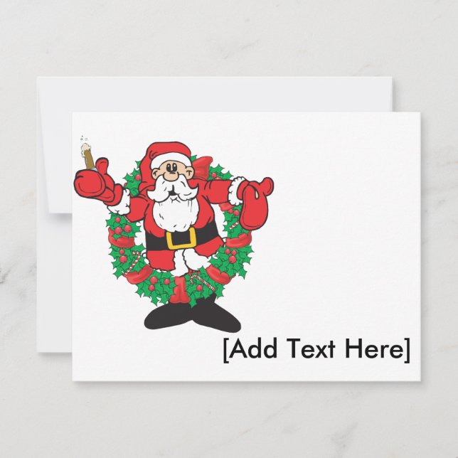Convite sorvendo do papai noel, [adicione o texto (Frente)