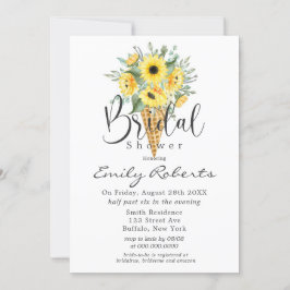 Convite Sorvete Amarelo Girassóis Chá de panela Cone