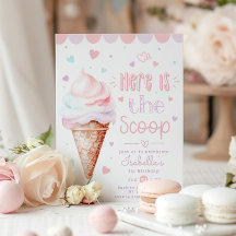 Sorvete Aqui está o primeiro aniversario do pastel