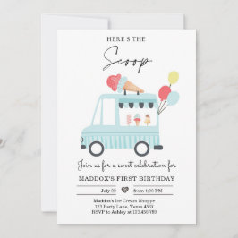 Convite Sorvete De Caminhão Convidar Bota