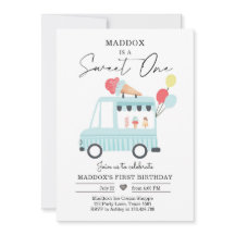 Sorvete de caminhão Convidar garoto doce um