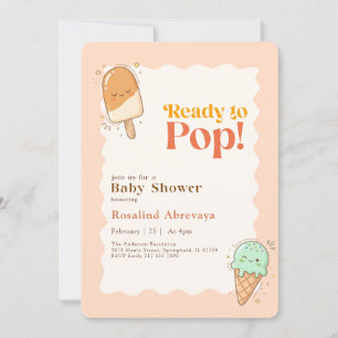 Convite Sorvete Fofo Pirulito de Verão Chá de Bebê