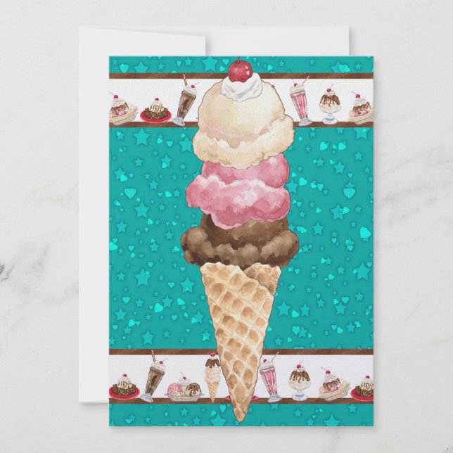 Convite Sorvete irresistível - SRF (Frente)