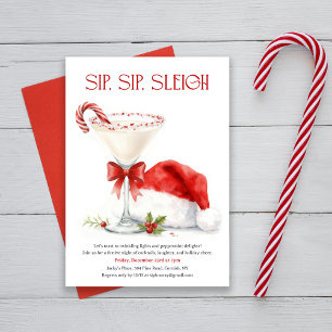 Convite Sorvete, Sorvete, Trenó! Natal em Aquarela de Cana
