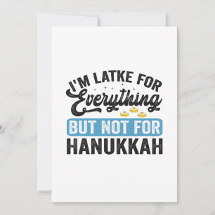 Convite Sou Latke Para Tudo, Menos Para o Hanukkah