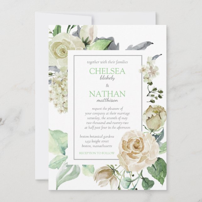 Convite Southern Blooms (Frente)