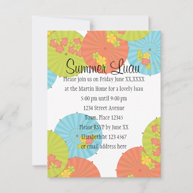 Convite Souvenir Beber Guarda-chuvas (Frente)