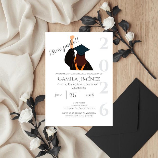 Convite Spanish Graduation Invitation: Class of 2026 (Criador carregado)