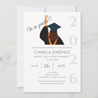 Convite Spanish Graduation Invitation: Class of 2026
