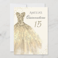 Sparkle Dourado Dress 15 Quinceanera