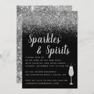 Convite Sparkles e Spirits  Parte Véspera de ano novo