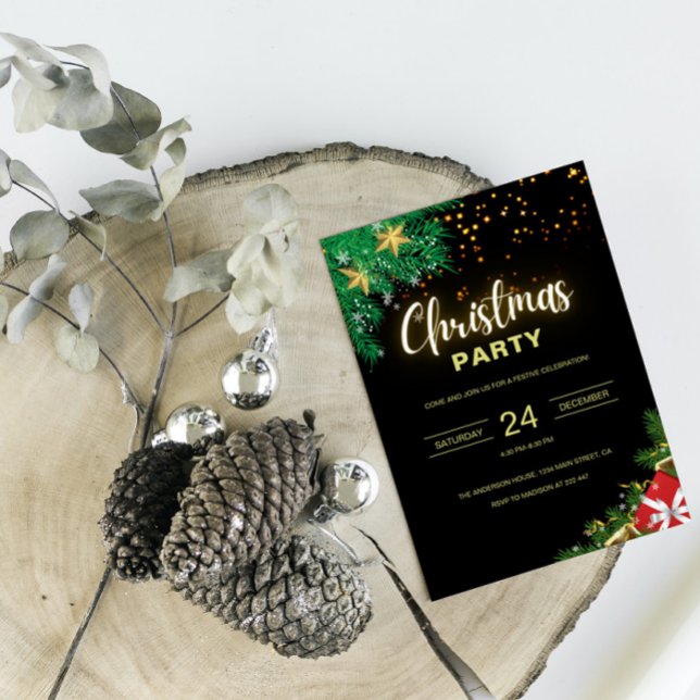 Convite Sparkling Christmas   (Criador carregado)