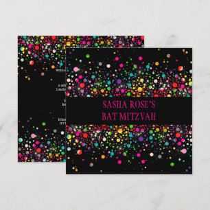 Convite Speck PixDezines Dazzled/Neon/Bat Mitzvah