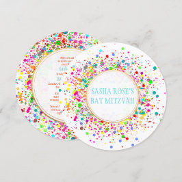 Convite Speck PixDezines Dazzled/Neon/Bat Mitzvah