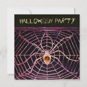 CONVITE SPIDER & WEB ORANGE AGATE BLACK HALLOWEPARTIDO