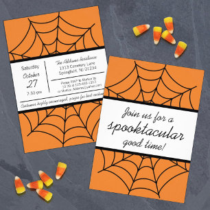 Convite Spider Web Spooktacular Party