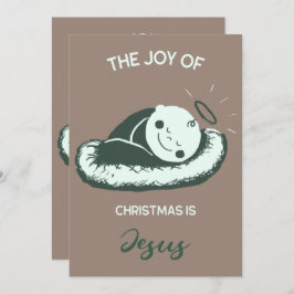 Convite Spiritual Christmas Birth of Jesus Message Art