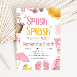 Convite Splish Splash Summer Baby Shower