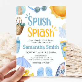 Convite Splish Splash Summer Baby Shower