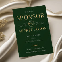 Sponsor Appreciation Green & Gold Logo Corporate