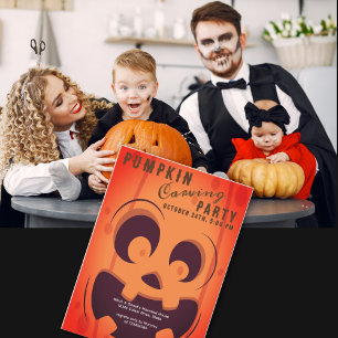 Convite Spookeen Halloween Pumpkin Carving Party