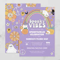 Spookes Vibes Groovy Ghost Hippe Halloween Anivers
