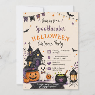 Convite Spooktacular Costume Party Halloween