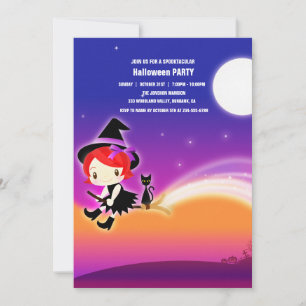 Convite Spooktacular Dark assombrado Festa I de Halloween