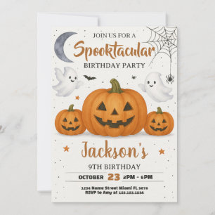 Convite Spooktacular de Aniversário