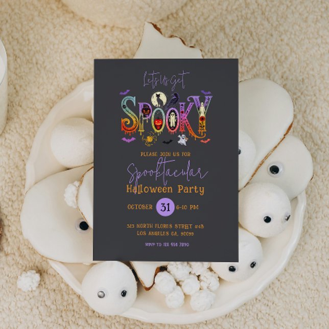Convite Spooktacular Halloween Party Invitation (Criador carregado)