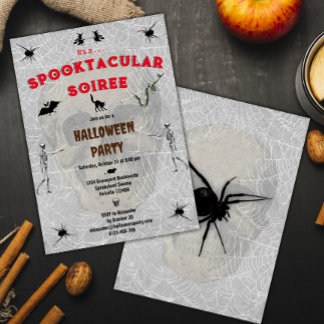 Convite Spooktacular Soirey Caipira Aranhas do Céu, Hallow