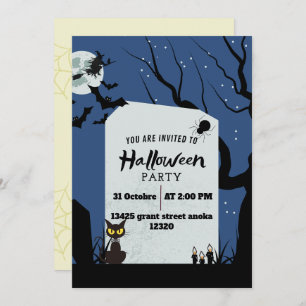 Convite Spooktacular Vibes Halloween Ghost Birthday Invit