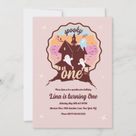 Convite Spooky, 1º aniversário do Dia das Bruxas
