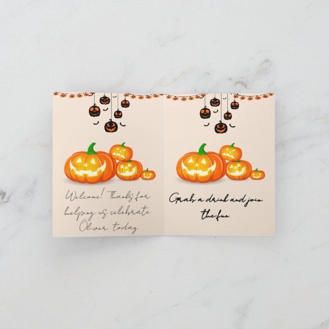 Convite Spooky Birthday Invitation Editable Digital Down (Interior)