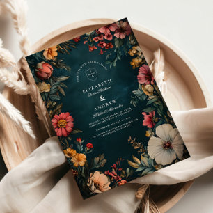 Convite Spooky Glam Wedding