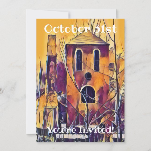 CONVITE SPOOKY HALLOWEEN DIVERTIDO (Frente)