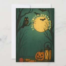 Convite Spooky Moonlight Halloween