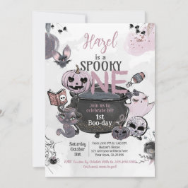 Convite Spooky One 1st Birthday Halloween