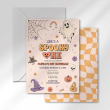 Convite Spooky One Birthday
