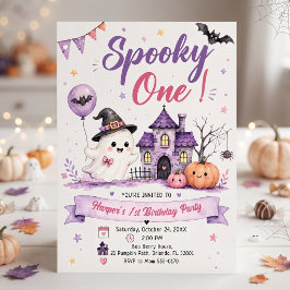 Convite Spooky One Halloween Birthday Party
