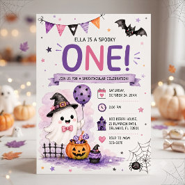 Convite Spooky One Halloween Birthday Party