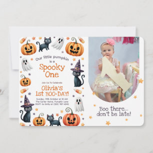 Convite Spooky One Halloween primeiro aniversario