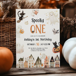 Convite Spooky One | Primeiro aniversario de Halloween