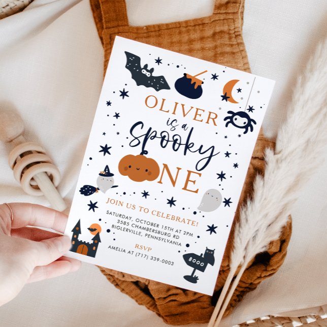 Convite Spooky, Um primeiro aniversario de Abóbora de Hall (Criador carregado)