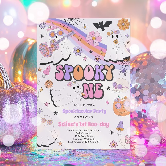Convite Spooky, um primeiro aniversario do Halloween Groov (Criador carregado)