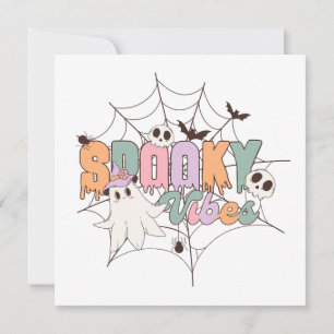 Convite Spooky Vibes Halloween