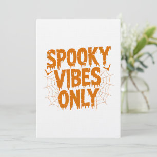 Convite Spooky Vibes Only Halloween